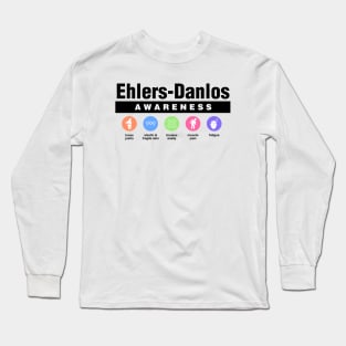 Ehlers Danlos Syndrome - Disability Awareness Symptoms Long Sleeve T-Shirt